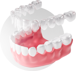 3д модель ровных зубов